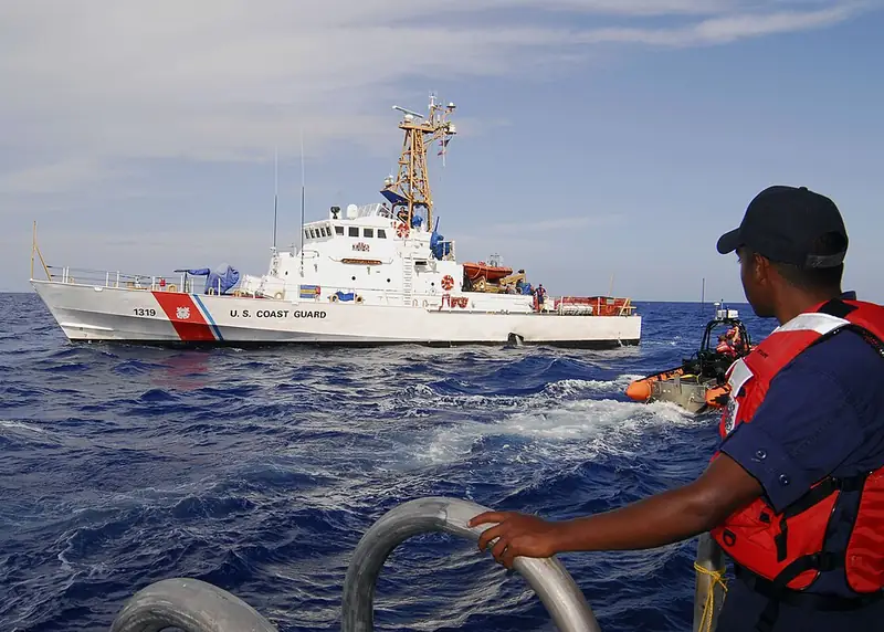 A Coast Guard cutter.