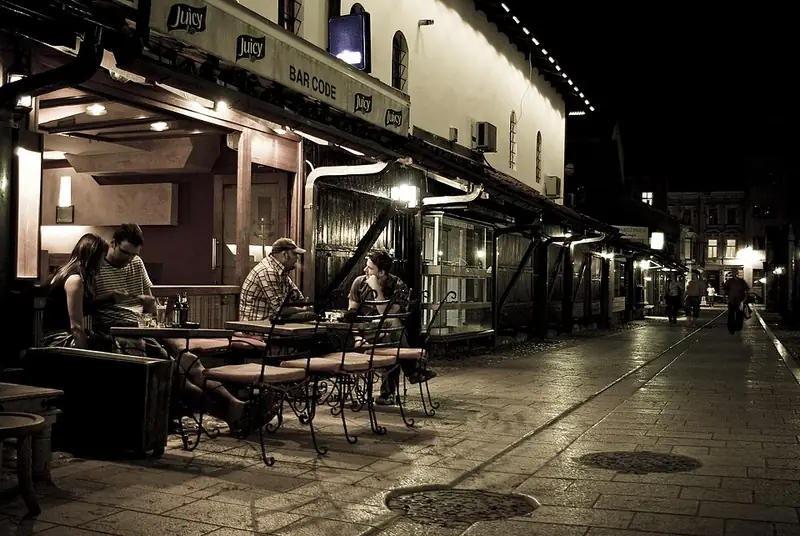 A street in Sarajevo.
