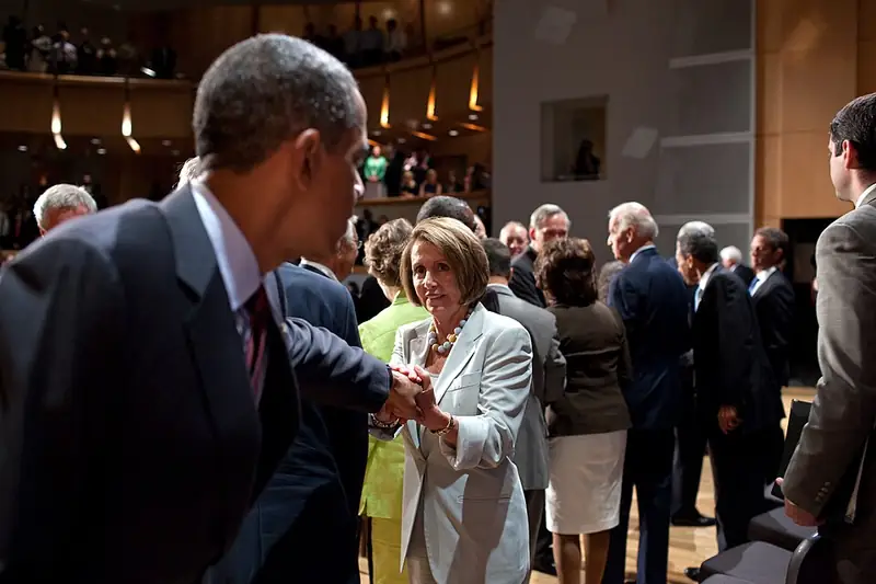 President Obama after a bill signing, July 2010.