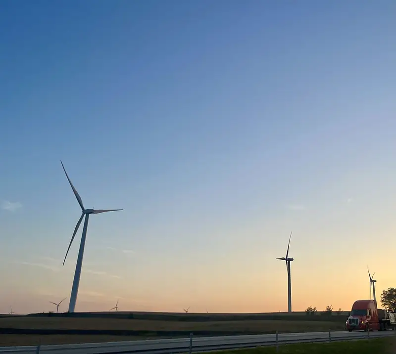 Wind turbines in Iowa.