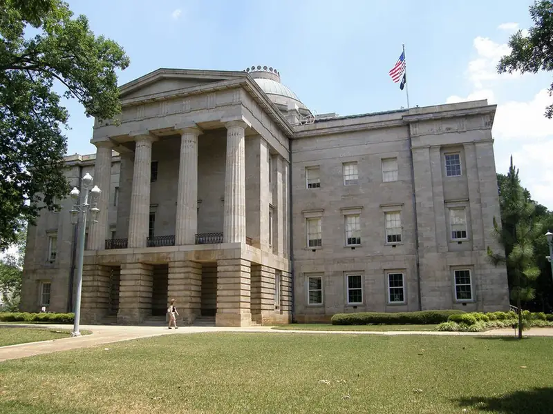 The North Carolina State Capitol.